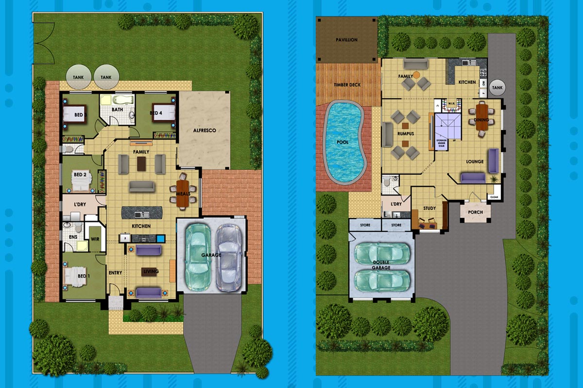 Australia Project Textured Floor Plan 1 Phiarcs Solutions